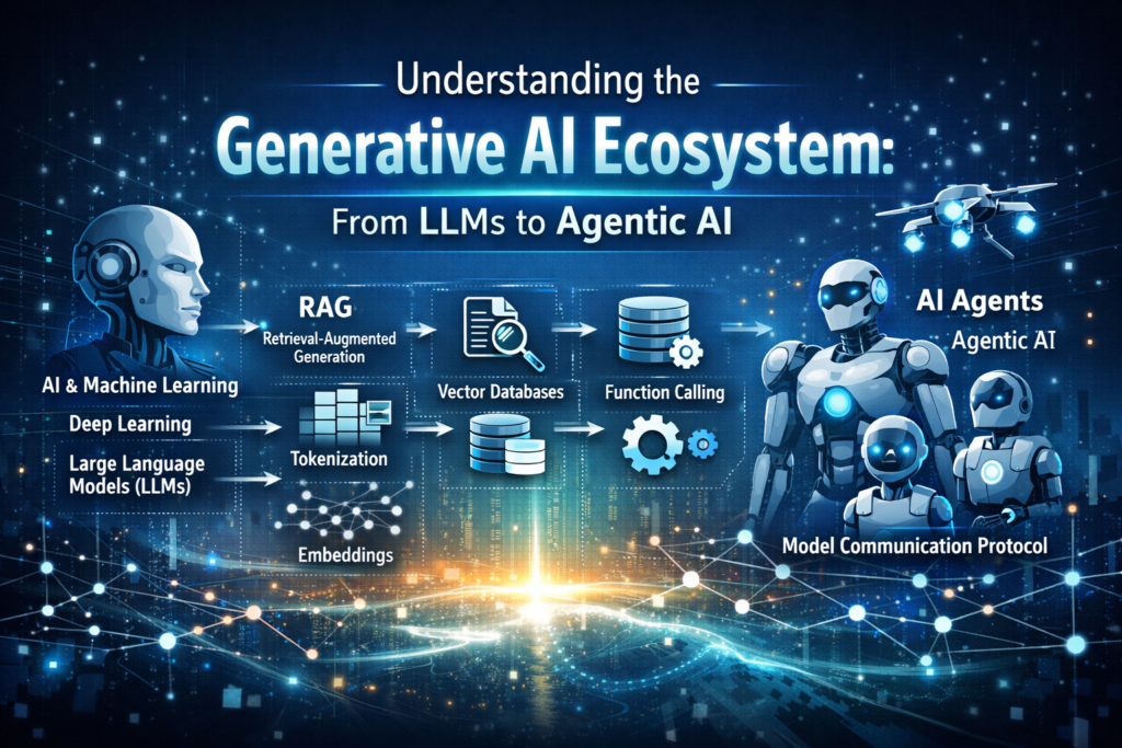 Understanding the Generative AI Ecosystem: From LLMs to Agentic AI
